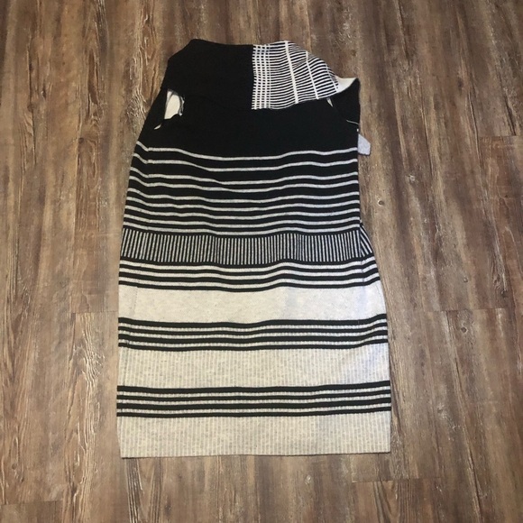 Vince Cardigan Women's Small Draped Cashmere Sleeveless Striped Wool Blend Comfy - Picture 5 of 6